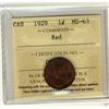 Image 1 : 1929 1¢ ICCS MS63RD.