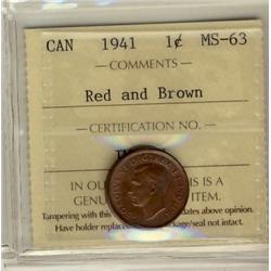 1941 1¢ ICCS MS63 RB