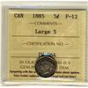 Image 1 : 1885 5¢ Large 5 ICCS F12