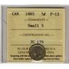 Image 1 : 1885 5¢ Small 5 ICCS F12