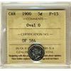 Image 1 : 1900 5¢ Oval O ICCS F15