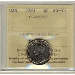 1930 5¢ ICCS AU55