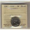 Image 1 : 1930 5¢ ICCS MS62.
