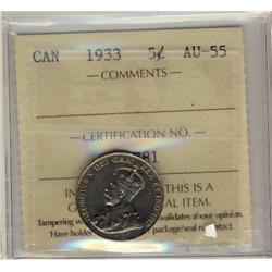 1933 5¢ ICCS AU55