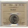 Image 1 : 1942 5¢ Nickel ICCS MS64