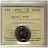 Image 1 : 1958 5¢ Dbl Date ICCS MS65.