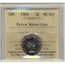 1964 5¢ EWL ICCS MS63