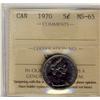 Image 1 : 1970 5¢ ICCS MS65