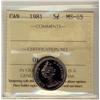 Image 1 : 1981 5¢ ICCS MS65.