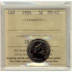 1984 5¢ ICCS MS65