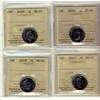 Image 1 : 2000P 5¢ MS64, MS65, 2001P & 2003P MS65.  Lot of 4 ICCS graded coins.