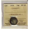Image 1 : 1858 10¢ ICCS VF30