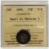 Image 1 : 1886 10¢ Small 6 Obv 5 ICCS G6