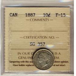 1887 10¢ ICCS F15
