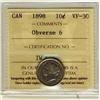Image 1 : 1898 10¢ Obv 6 ICCS VF30