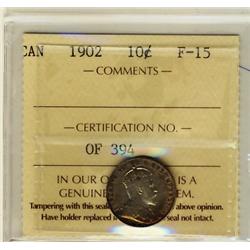 1902 10¢ ICCS F15