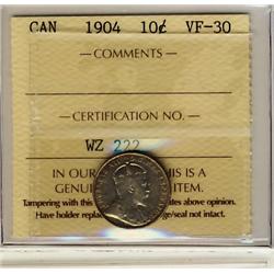 1904 10¢ ICCS VF30