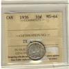 Image 1 : 1936 10¢ ICCS MS64