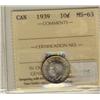 Image 1 : 1939 10¢ ICCS MS63