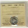 Image 1 : 1943 10¢ ICCS MS64