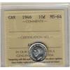 Image 1 : 1946 10¢ ICCS MS64