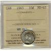Image 1 : 1963 10¢ ICCS MS65