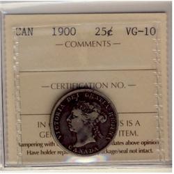 1900 25¢ ICCS VG10