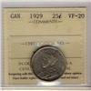 Image 1 : 1929 25¢ ICCS VF20