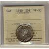 Image 1 : 1930 25¢ ICCS VF30