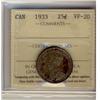 Image 1 : 1933 25¢ ICCS VF20