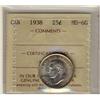 Image 1 : 1938 25¢ ICCS MS60
