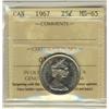 Image 1 : 1967 25¢ ICCS MS65