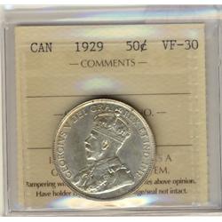 1929 50¢ ICCS VF30