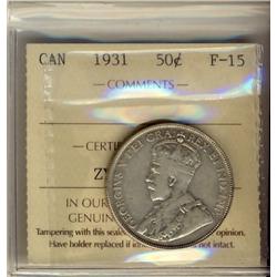 1931 50¢ ICCS F15.