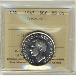 1945 50¢ ICCS MS64