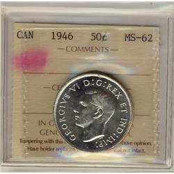 1946 50¢ ICCS MS62