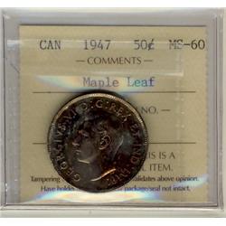 1947 50¢ ML ICCS MS60