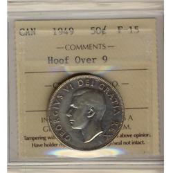 1949 50¢ HOOF Over 9 ICCS F15
