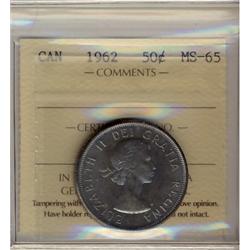 1962 50¢ ICCS MS65