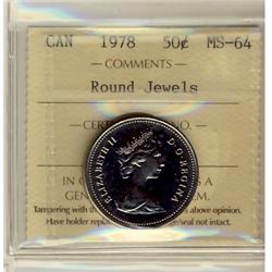 1978 50¢ RB ICCS MS64