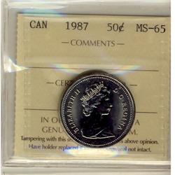 1987 50¢ ICCS MS65