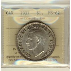 1937 $1 ICCS MS62