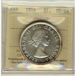 1954 $1 ICCS MS64