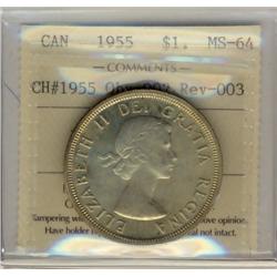 1955 $1 CH#1955 Obv-002 Rev 003 ICCS MS64