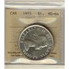 Image 1 : 1955 $1 ICCS MS64.