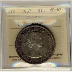 1957 $1 1WL ICCS MS62