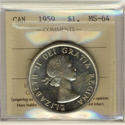 1959 $1 ICCS MS64