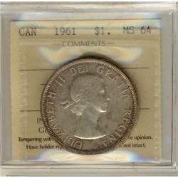 1961 $1 ICCS MS64