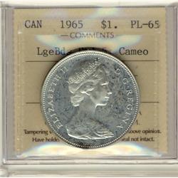 1965 $1 LgeBds Ptd 5 ICCS PL65 Cameo