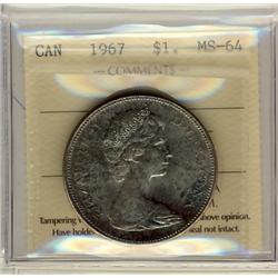 1967 $1 ICCS MS64